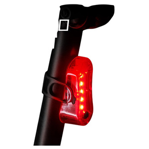Forever Usb Rechargeable Taillight High Brightness Led Warning <b>Light</b> For <b>Bicycle</b> Night Riding Waterproof With Straps - Product Image 5