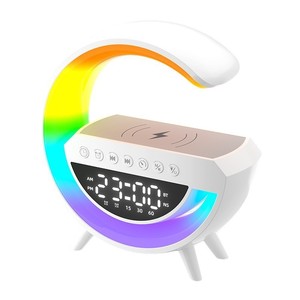 G3401mini <b>Bluetooth</b> <b>Speaker</b> With <b>Led</b> Clock Display Wireless Charging Desktop Alarm Clock For Home Living Room - Product Image 5