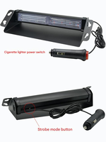 Vente en gros de feux de signalisation d'urgence LED pour voiture, feux de signalisation de danger clignotants, feux de signalisation de danger clignotants COB rouge bleu pour voiture