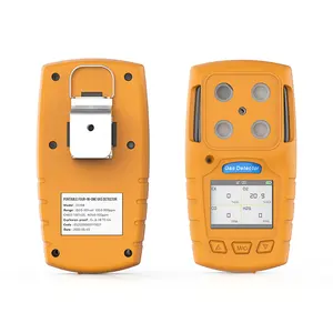 Meteran portabel 4 penganalisis gas 4in1 multi detektor, deteksi gas seperti oksigen (Monitor O2), level ledakan bawah (Monitor LEL)