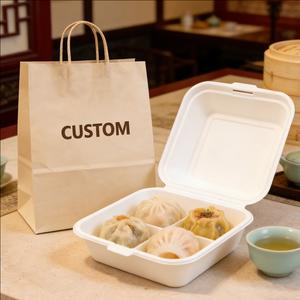 Caja de Papel Desechable de Lujo para Sushi Japonés, Contenedores de Alimentos para Llevar para Restaurantes, Ecológicos, Biodegradables, OEM, ODM - Product Image 2