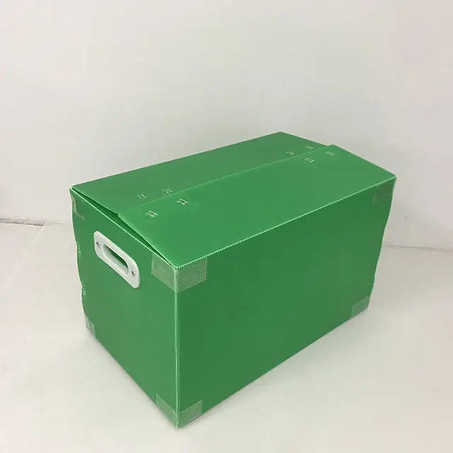 Aus gezeichnete Großhandel grün kunden spezifische PP Polypropylen Kunststoff Wellpappe Lager behälter für Transport und Verpackung