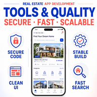 Pengembangan Aplikasi Daftar Properti Real Estat Kustom untuk IOS Android Dengan Pencarian Properti, Tampilan Peta, dan Tur Virtual LionCreate