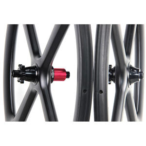 Ruedas de 4 radios de carbono <span class=keywords><strong>para</strong></span> bicicletas de montaña, bujes escotados <span class=keywords><strong>para</strong></span> bicicletas de montaña de 650B/27,5 pulgadas, calcomanía personalizada disponible - Product Image 4