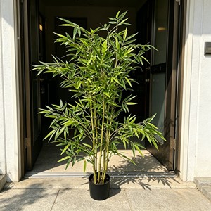 Planta artificial de bambú en maceta, bonsái artificial de bambú - Product Image 5