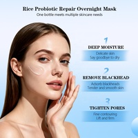 Masque de nuit en gelée au rétinol et probiotiques de riz 80 ml, marque privée OEM, réparation de la barrière cutanée, apaisant, hydratant, végétalien, vente en gros