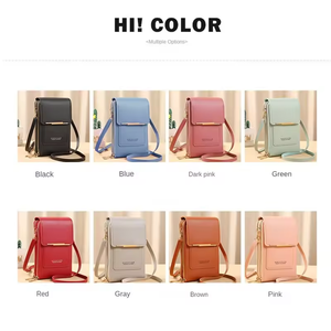 Portefeuille en cuir pour femme avec étui de téléphone, sac à bandoulière à chaîne et pochette pour téléphone portable à écran tactile pour <span class=keywords><strong>iPhone</strong></span> 16 - Product Image 5