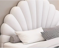 Tête de lit rembourrée en tissu pour cadre de lit, vente en gros, fournisseur chinois