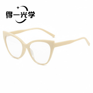 กรอบแว่นตาทรงตาแมวเลนส์ PC กันแสงสีฟ้าป้องกันทุกเพศกรอบ913 - Product Image 4