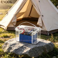 Enook Nouvelle boîte en plastique transparente étanche vide pour batterie LiFePO4 4S 12V 100/200/300Ah Stock UE