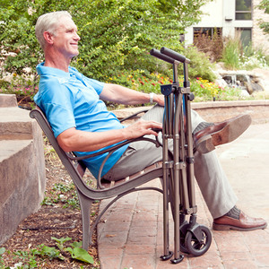 Andador rodante ligero y plegable para adultos, personas mayores, ayuda compacta para caminar de viaje para el cuidado de ancianos - Product Image 5
