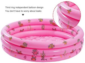 Piscina inflable redonda para bebés de jardín, piscina pequeña inflable portátil para niños, juegos de agua para niños - Product Image 5