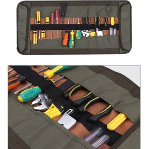 Customized Wholesale Portable Oxford Car Hanging <b>Tool</b> Canvas <b>Roll</b> up <b>Bag</b> for Car Motorcycle - Product Image 5