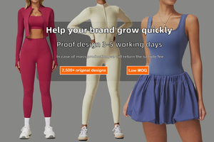 Phụ Nữ Màu Sắc Tương Phản 2 Mảnh Nén Thể Thao Tập Thể Dục Liền Mạch Tank Top Mông Nâng Xà Cạp Phụ Nữ Tập Thể Dục Yoga Bộ - Product Image 5
