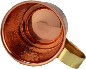 Taza de cobre de mula de Moscú martillada de la mejor calidad de Venta caliente con asa para uso en restaurantes y hoteles - Product Image 3