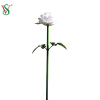 Approvisionnement direct d'usine LED fleur artificielle Rose lumière pour la décoration de paysage extérieur