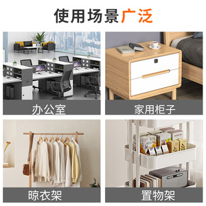 Roulettes de chaise de bureau Resonance, 2 pouces, en TPE, pivotantes, avec freins, silencieuses, pour chaise de bureau - Product Image 5