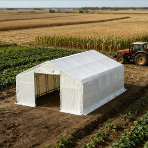 Tente de stockage industrielle à montage rapide, tente extérieure imperméable, tente de stockage à double structure, idéale pour les entrepôts de stockage - Product Image 3