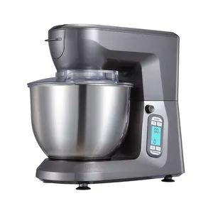 3 em 1 batedeira 1500W com display LCD digital e 6L tigela de massa mixer e batedeira de bolo alimentar processador