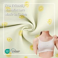 350gsm 58% Nylon 42% Spandex dikke bedrukte stof voor bikini's, sportbeha's en zwemkleding