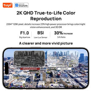 Cámara de Ventana Inteligente Tuya 3MP 2K, Cámara WiFi Inalámbrica de 5GHz para Interiores, Cámara de Seguridad CCTV para el Hogar con Adhesivo de Montaje - Product Image 3