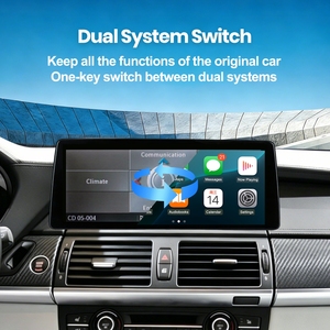 Rhythm 12.6 Inch Ultra Wide Car Infotainment Screen Dual System Switch Retain Original Functions BT for BMW X5 E70 2008-2009 - Product Image 3