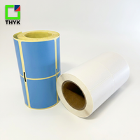 Étiquette en PVC autocollante haute adhérence sans résidus THYK pour systèmes de nettoyage horizontaux 80x50mm