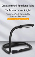 Lampe de lecture LED flexible pour le cou, rechargeable, protection des yeux, lampe de livre mains libres