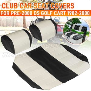 3 housses de siège de voiturette de golf, housses de siège avant en cuir PU pour voiturette de golf DS pré-2000, 1982-2000 - Product Image 1