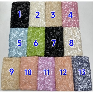 Tissu à paillettes vert herbe haute densité en gros, tissu scintillant à sequins pour robes de soirée, vêtements de mode, chaussures et sacs pour femmes - Product Image 4