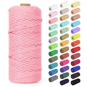 Cuerda de Algodón Trenzada para Macramé, Económica, de 1mm, 2mm, 3mm, 4mm, 5mm, 6mm y 8mm, para Decoración de Paredes y Manualidades - Product Image 6