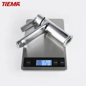 TIEMA Factory direct faucet mixers taps modern bathroom chrome single lever basin mixer brass basin faucet