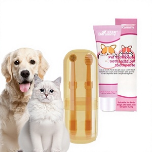 Brosse à doigts pour le nettoyage des dents des chiens et des chats avec <span class=keywords><strong>dentifrice</strong></span>, nettoyant buccal efficace pour éliminer l'halitose et éliminer le tartre - Product Image 4