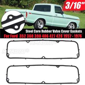 2 ชิ้น 3/16" แกนเหล็กเครื่องยนต์ยางปะเก็นฝาครอบวาล์วสำหรับฟอร์ด FE 352 360 390 406 427 428 แต่งรถ - Product Image 1