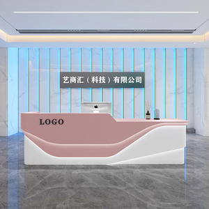 Mostradores de recepción personalizados de alta gama para centros comerciales, hoteles y oficinas, ideales para centros de spa y escritorios de bienvenida de clínicas - Product Image 3