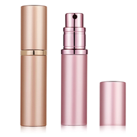 Mini flacon pulvérisateur rechargeable d'atomiseur de parfum en aluminium de torsion de 10ml avec le carton de pulvérisateur de pompe emballé et la surface sérigraphiée