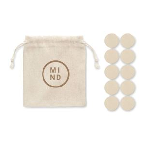 Jeu de Tic Tac Toe portable en bois personnalisé, forme X O, dans une pochette en coton, idéal pour les enfants et les soirées en famille - Vente chaude - Product Image 2