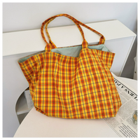Sac à bandoulière double usage Haoxuan en chevrons pour femmes, élégant et simple, avec grande capacité pour le travail, les voyages, en toile