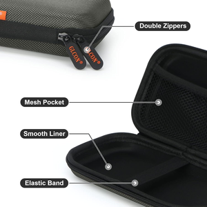 Étui de protection pour <span class=keywords><strong>batterie</strong></span> de téléphone portable en EVA moulé, étanche et antichoc, avec fermeture éclair métallique durable et design personnalisé - Product Image 4