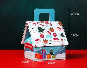 <strong>Wholesale</strong> YJY-f01 Folding <strong>Christmas</strong> House Shaped <strong>Gift</strong> Paper Box Portable Candy Candle <strong>Gift</strong> Packaging Box - Product Image 6