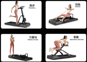 ลู่วิ่งออกกำลังกาย<span class=keywords><strong>แบบ</strong></span>พกพาพร้อมแท่นวางไอแพดเครื่องออกกำลังกายแบบคาร์ดิโอสำหรับใช้ในบ้าน - Product Image 3