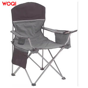 Silla Plegable para Exteriores Woqi, Tela Oxford Negra, Silla de Playa Portátil con Bolsillos de Malla, Silla de Camping Ligera - Product Image 4