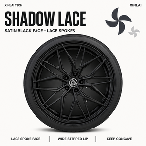 Jantes en alliage forgées satinées XINLAI de qualité supérieure, 19, 20, 21 pouces, 5x112, noires, multibranches, à déport profond, pour voitures Audi S4 Performance - Product Image 1