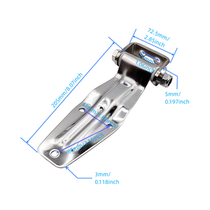 कंटेनर स्पेयर पार्ट्स ट्रक ट्रेलर के लिए स्टेनलेस स्टील का दरवाजा हिंज रेफ्रिजरेटर - Product Image 2