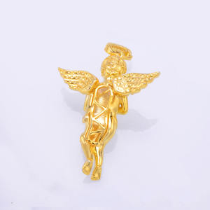 Bijoux <span class=keywords><strong>pas</strong></span> chers, religion, zircon, <span class=keywords><strong>diamant</strong></span>, quartz, or 18 carats, <span class=keywords><strong>pendentif</strong></span> ailes d'ange pour bébé aura - Product Image 2