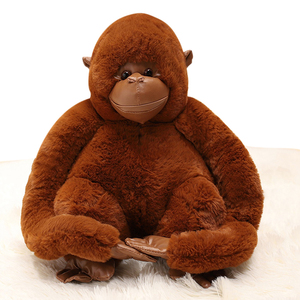 बच्चों के उपहारों के लिए सर्वश्रेष्ठ हॉट सेल नकली पशु ओरंगुटान आलीशान गुड़िया नरम शरारती ओरंगुटान आलीशान खिलौना डिज़ाइन करें - Product Image 2