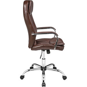 Haute qualité meilleur prix chaise de bureau pivotante en cuir directeur exécutif chaise de bureau à dossier moyen - Product Image 4