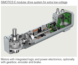 Motor de imanes permanentes (PMSM) SIMOTICS E sin escobillas (BLDC) con controlador, convertidor y caja de cambios opcionalmente 1EE1 1EV1 Sistema modular W - Product Image 2
