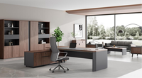 Bureau de direction en bois moderne, durable et écologique pour usage commercial