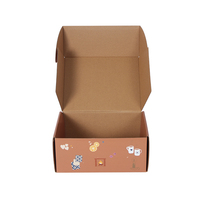 Logo personnalisé en gros rose petit grand emballage logistique d'expédition bijoux cadeau boîtes en papier kraft en carton